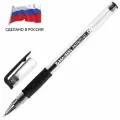 Ручка гелевая PATRIOT-GT, черная, корпус прозрачный, узел 0,7 мм, линия письма 0,4 мм, BRAUBERG, комплект из 36 шт, 143960