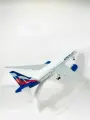 Модель самолета металлическая 20 см. Aeroflot Airbus A 350, с шасси, на подставке