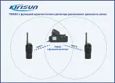 Возимая DMR-радиостанция Kirisun TM840 UHF с функцией SFR