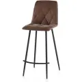 СтолБери Барный стул Дом Столов Ричи 1шт, велюр искусственный, максимальная нагрузка 100кг