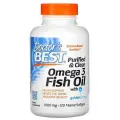 Purified & Clear Omega 3 Fish Oil with Goldenomega капс., 200 г, 120 шт., 1 уп., рыба