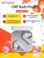 Беспроводные наушники CMF Buds Pro 2 Global, LDAC, Light Grey