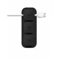 Uniq органайзер для проводов POD Magnetic organizers (3 buttons + Base) Dark grey