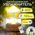 Увлажнитель воздуха Гриб, паровой, коричневый, 200мл/ч, 0,45л