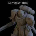 Leutenant Titus / Лейтенант Тит 190мм / Warhammer 40k Адептус Астартес