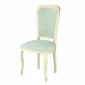 Стул деревянный дезире 41, массив бука, эмаль слоновая кость салатовый