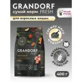 Grandorf Fresh Adult Беззерновой сухой корм для взрослых кошек с индейкой и бататом, 400 гр