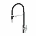 Смеситель для кухни с гибким изливом Paulmark MAGNETO ONE нержавеющая сталь, с подключением фильтра питьевой воды, Ma213188-BS
