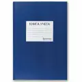 Книга учета 96л, клетка, твердая, бумвинил, блок офсет, наклейка, А4 (200х290мм), BRAUBERG