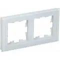 Рамка 2-местная Белая (стекло) IEK Brite (комплект 2шт)