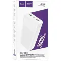 Универсальный Доп. Аккумулятор 30000mAh, J72B, HOCO, 2 USB (5V/2.1A), белый