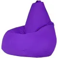 Кресло-мешок Груша цвет фиолетовый, PuffMebel, размер XXL, ткань дюспо