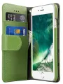 Кожаный чехол книжка Melkco для iPhone 7/8/SE 2020/SE 2022 - Wallet Book Type - зеленый