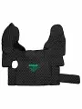 Ковры стеганые для грузовых автомобилей Daf XF-105 с 2006г (механика), черный цвет с зеленой вышивкой и черным кантом. Экокожа - 3шт в комплекте (пассажир+водитель+шахта). Даф