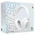 Logitech G735 Беспроводная Bluetooth-гарнитура, игровая гарнитура серии Aurora, оголовье с длительным сроком службы, белый