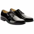 Туфли Офицерские, лакированные, черные, натуральная кожа