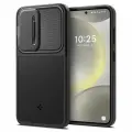 Чехол Spigen на Samsung Galaxy S24 (ACS07363) Optik Armor / Спиген чехол для Галакси С24 накладка, противоударный, с защитой камеры, черный