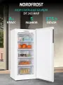 Морозильник NORDFROST DF 263 WAP, объем 175 л, 5 ящиков, белый