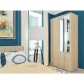 Шкаф МКПирамида Шон-14, распашной с зеркалом, 2 двери, цвет сонома, 210х80х54 см