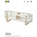 Настольный органайзер IKEA RISATORP, металл, белый 50x16x17 см