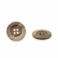 Пуговица 32L (20 мм), 4 прокола, пластик, 392489/4 32 (3904) (светло-коричневый матовый), 50 шт