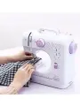 Швейная машинка электрическая мини с педалью, швейная машинка мини ручная с подсветкой, работа от сети и батареек