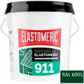 Гидроизоляционная мастика 20кг Elastomeric 911 - гидроизоляция для кровли и окраски металлических крыш. Жидкая резина для кровли - водонепроницаемый герметик для ремонта крыши, подарок ELASTOMERIC CHIPS 9x9см и 7x7см, RAL 6005 зеленый мох