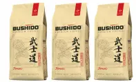 Кофе в зернах натуральный жареный BUSHIDO SENSEI, арабика 100 %, 227 гр. х 3 шт.