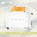 Тостер Smeg TSF01WHEU белый, стиль 50-х г. г, 2 ломтика, корпус из нержавеющей стали, 6 уровней поджаривания