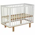 Кроватка детская Polini kids Simple 340, белый-бук