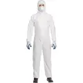 Комбинезон защитный Delta Plus одноразовый, с капюшоном, белый, размер М (DT115)