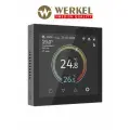 Умный сенсорный терморегулятор с LCD дисплеем Werkel W1851108, цвет черный