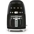 Капельная кофеварка Smeg DCF02BLEU, 10 порций, ретро-стиль, цвет черный