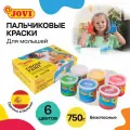 JOVI Пальчиковые краски 1 (560/S), 6 цв., 6 шт., разноцветный