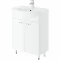 Напольная тумба под раковину IKA уют 60 587x302x850 Белый глянец 4657773608832