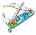 Набор для детей VICTORINOX Дельфин: перочинный нож My First Victorinox 84 мм, 9 функций, шнурок на шею, книга-раскраска 0.2373. E1