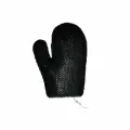 Перчатки-полотенца для тела, средней жесткости, черные