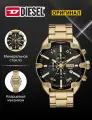 Наручные часы DIESEL, черный, золотой