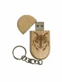 Подарочный USB-накопитель с гравировкой волк 256GB USB 3.0