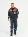Рабочий костюм спецодежда мужская с полукомбинезоном спецовка 52-54/170-176