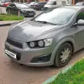 Бампер передний в цвет Chevrolet Aveo T300 (2011-2015) GQW - Urban Grey - Серый