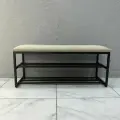 Банкетка в прихожую для обуви 100х35х45 см STEEL MEBEL (БПЧ-2)