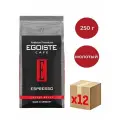 Кофе Egoiste Espresso натуральный молотый жареный, 250г. Упаковка 12 шт.