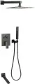 Душевой комплект со смесителем Almaes Eden TVZ-0817 черный матовый