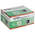 Шприц инсулиновый BD Micro-Fine Plus, 0,5 мл, игла 6мм, U-100, 31G, 100 штук, медицинский