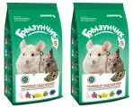 Зоомир Корм для грызунов травяные подушечки Грызунчик 5 280 гр , 2 уп.