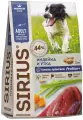 Сухой корм Sirius полнорационный для собак средних пород, с индейкой и уткой с овощами 2 кг