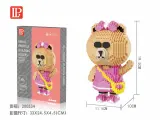 Конструктор 3D из миниблоков Balody LP Медведица девочка с сумкой 1490 элементов - BA200534