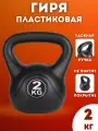 Гиря пластиковая 2 кг Черная