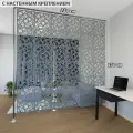 Ширма перегородка для зонирования 250*250 Крепление на стену